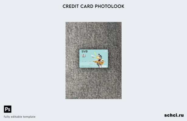 цифровая загрузка США SVB Financial Group Visa, фотоизображение, передний шаблон